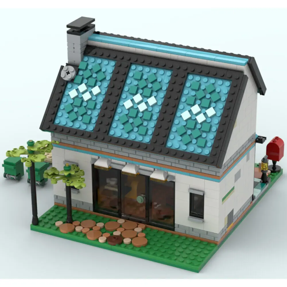 1229 Pieces Modular Building: Home with Interior Modification for Set 31139 MOC