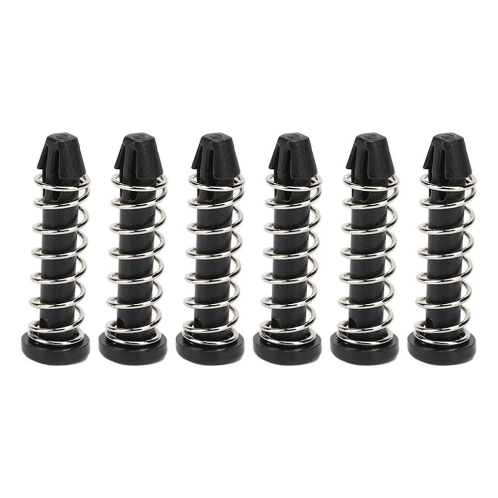 100Pcs 18.6mm Heatsink Mount Pin Round Head Black Cooler Mounting Pin Plastic Heatsink Fastener Electronic Components