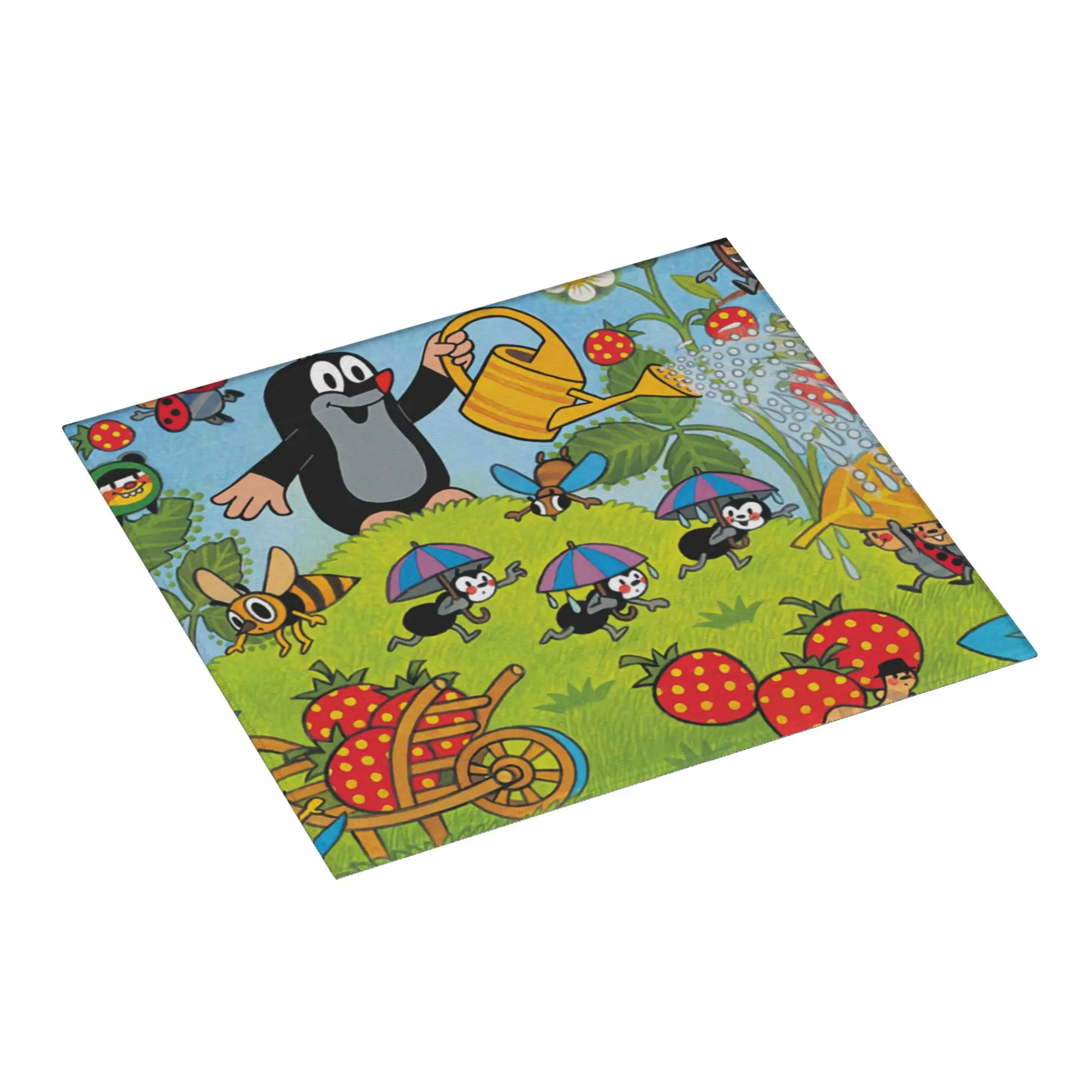 Drying Mat For Kitchen The Mole Barware Tableware Oil Proof Czech Cartoon Comics Krtek Mole Washable Kitchen Sink Drying Pad