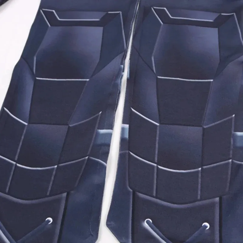 Cosplay per bambini Tuta nera Costume da cavaliere Battle Royale Maschera cosplay Bambini Bambini Festa di carnevale di Halloween Tuta Zentai