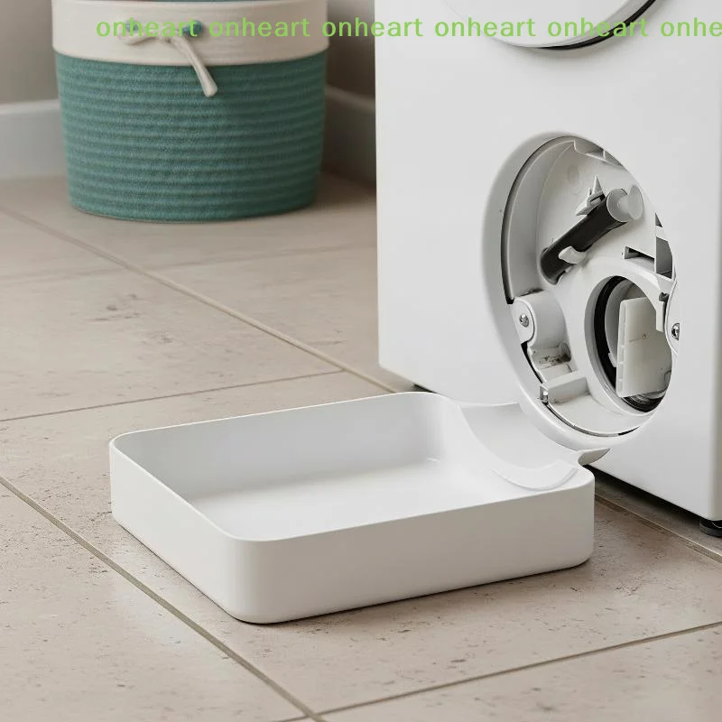 [C]Washing Machine Drainage Tray 3D Printed Lint Filter Cleaning Drip Funnel Anti-Spill for Household Laundry Room