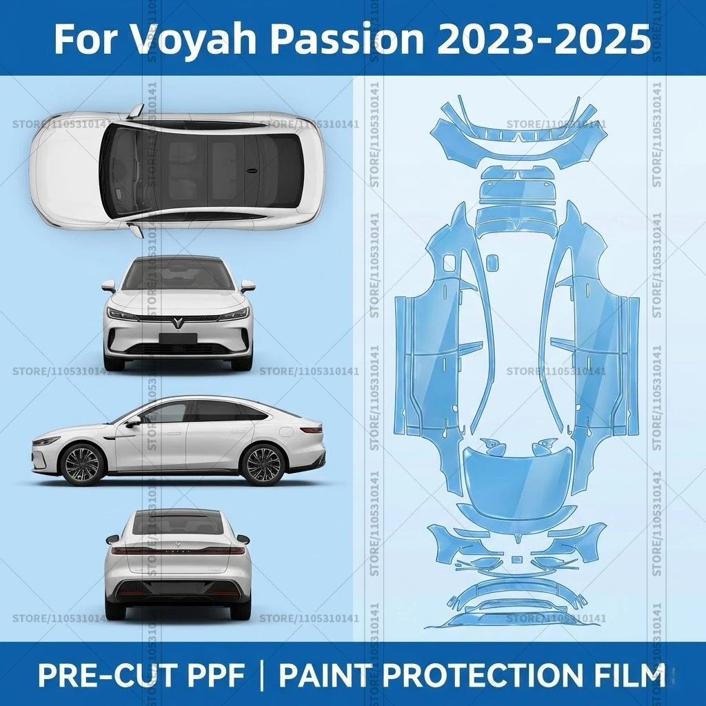 For Voyah Passion 2023-2025 Pre-Cut Paint Protection Film PPF Transparent Car Film Professional Automotive PPF Full Vehicle