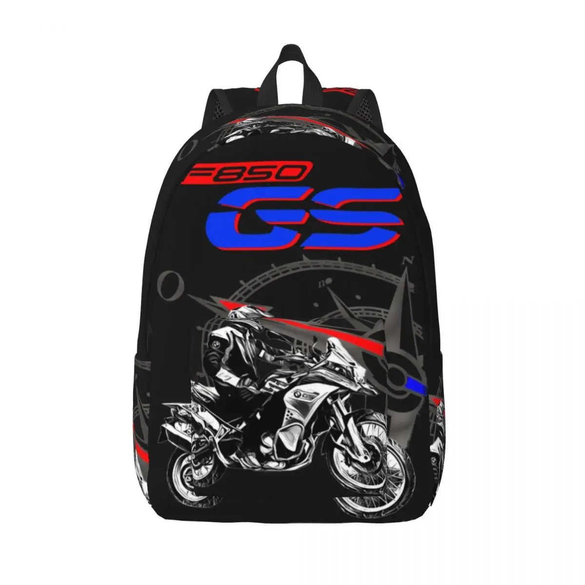 F850 GSs Backpack Youth Motorbike Motorsport Big Backpacks Polyester Style High School Bags Outdoor Style Design Rucksack Gift