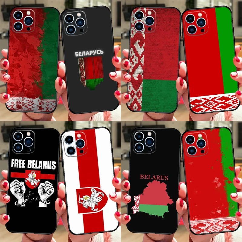 Republic Belarus National Flag Case For iPhone 16 15 13 14 Pro 12 11 14 Pro Max Plus XR XS Max X 12 13 Mini SE2 Cover Shell