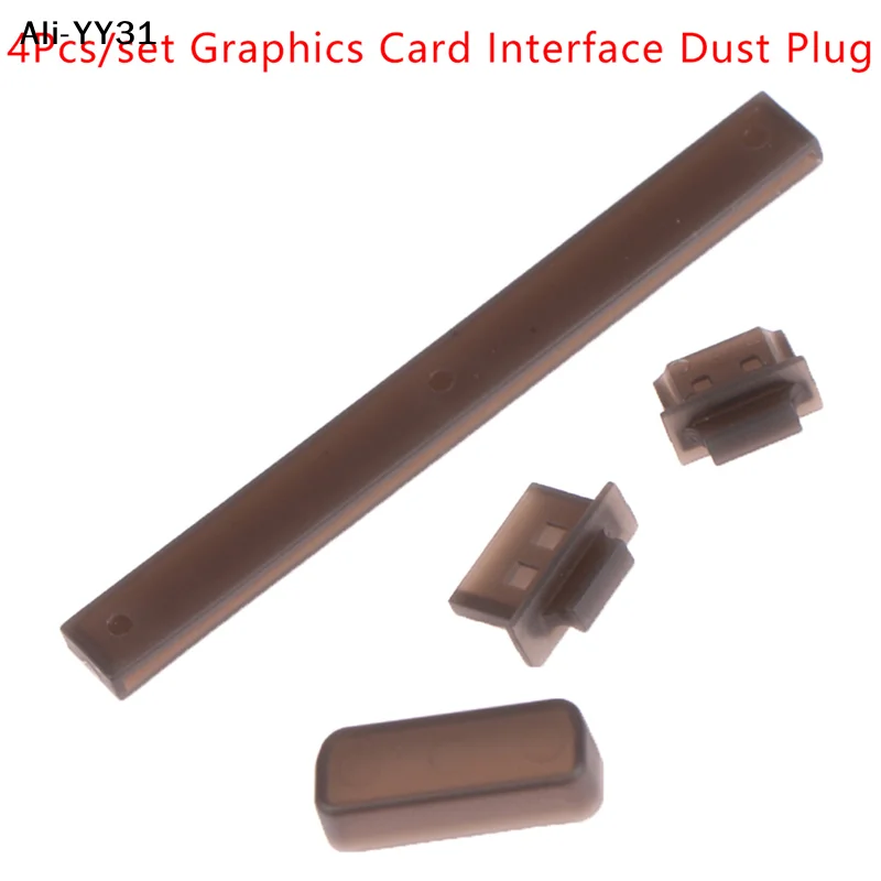 

【S63】4Pcs/set Graphics Card Interface Dust Plug DVI HDMI DP PCI-E Laptop Dustproof Ports Cover Protector Cap