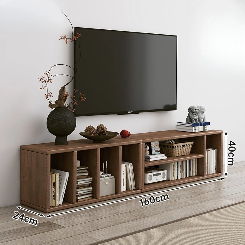 

Solid wood ecological board TV cabinet living room household storage