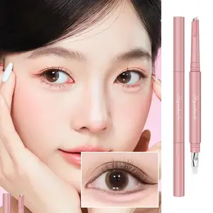 Double Silkworm Pen One-stroke Shaping Water-resistant Dizzy-resistant Brightening Natural Bag 3D Eye Eye Makeup Long-lasti G8K6