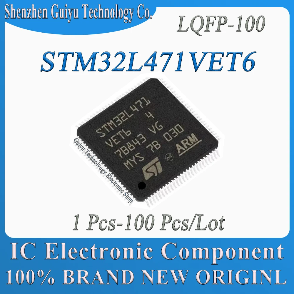 1Pcs-100Pcs/Lot STM32L471VET6 STM32L471VET STM32L471VE  STM32L471V STM32L471 STM32L STM32 STM LQFP-100 IC MCU Chip