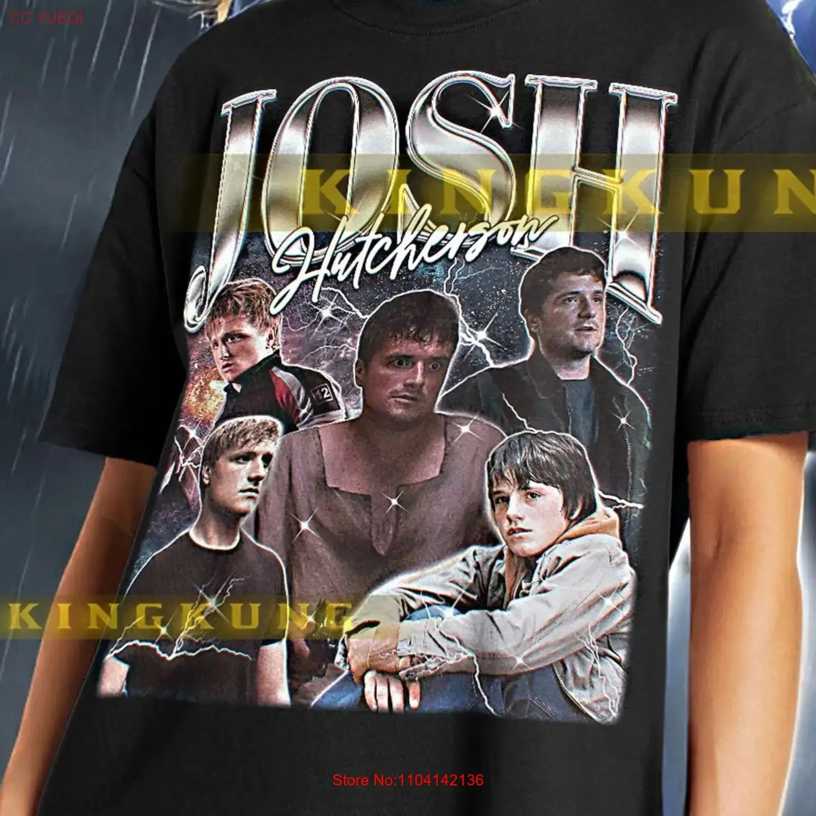 Josh Hutcherson Bootleg Vintage Retro 90s Sweater Homage saf vintage Washed homme Soft designer clothes Unisex Breathable