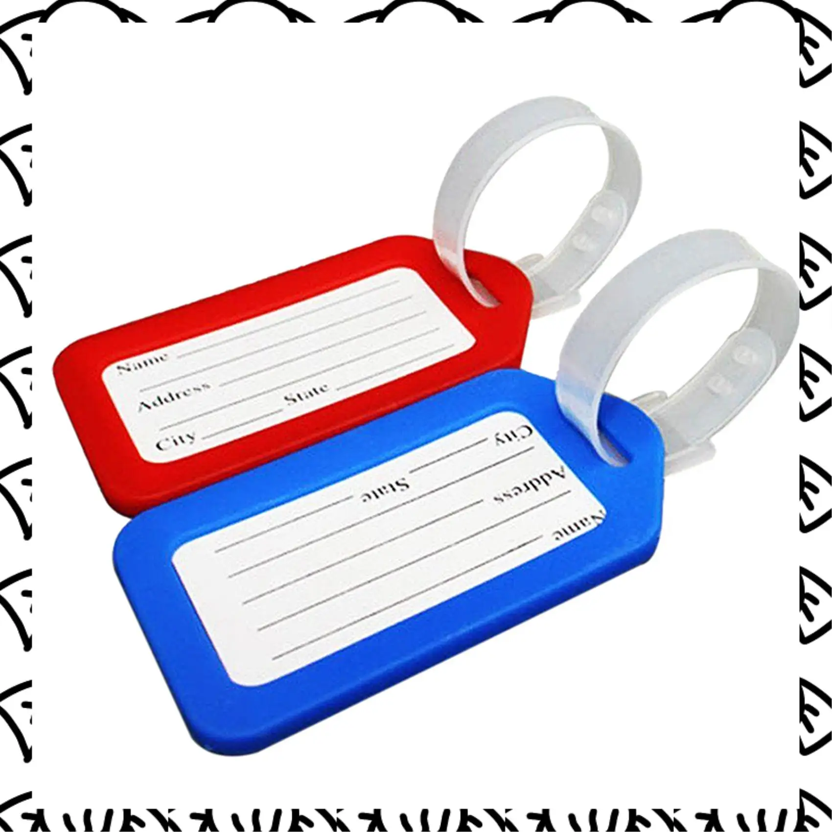 a71z-40-トラベルラゲージバッグタグ-プラスチック製スーツケース荷物オフィス名住所idラベル