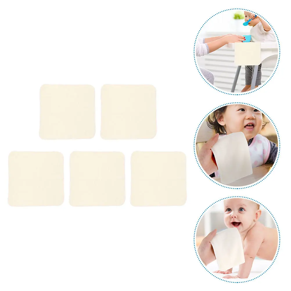 5 قطعة مناشف لعاب الأطفال الوليد الوجه مسح منشفة التمريض الرضع طفل قابلة لإعادة الاستخدام لينة دائم قابل للغسل مناديل لعاب ل