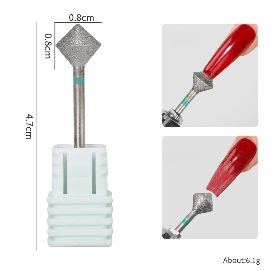 C Radians Diamond Nail Drill Bit Nail Edge Trimming Tool Diamond Sand polishing Manicure Accessories