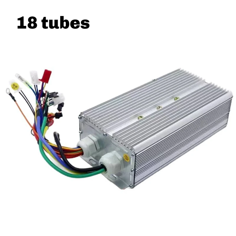 48V/60V/72V/84V 3000W Double Row Brushless Controller for BLDC Motor/Electric Bike/Ebike/Tricycle/Motorcycle 18 Tube