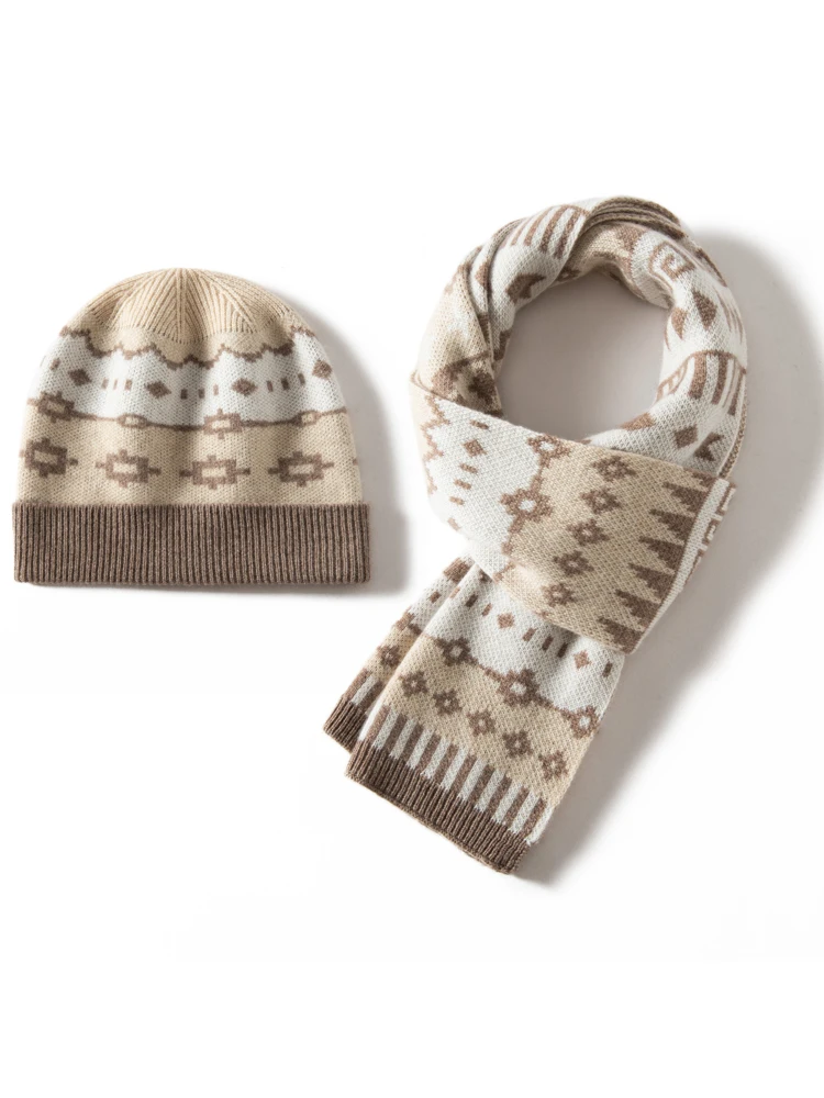 men-winter-wool-cashmere-knitted-hat-scarf-2-set-thick-jacquard-texture-beanie-warm-christmas-present-unisex-accessories-170-25
