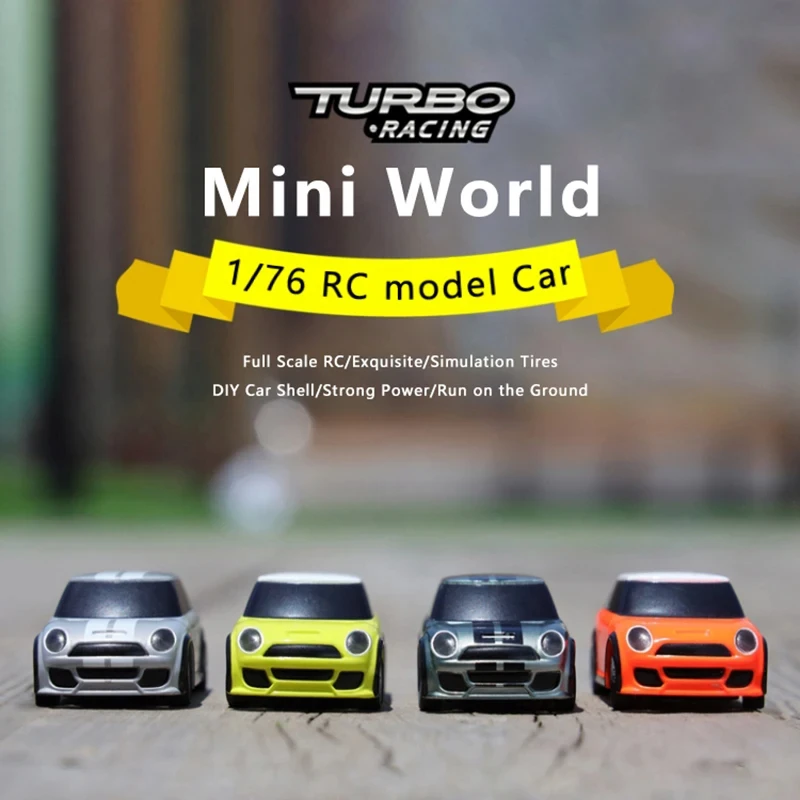 Turbo Racing 1:76 MINI 2.4GHz Full Scale RC Professional Electric Remote Control Model Car