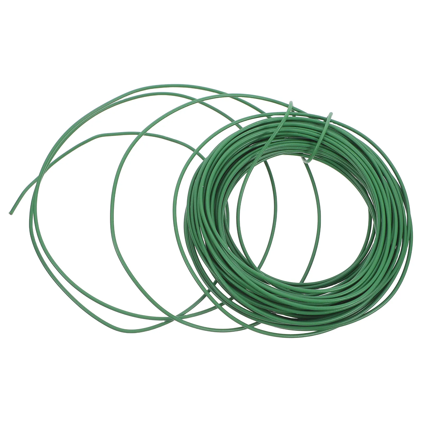 Flexible Green Plastic Coated Gardening Wire for Climbing Plants Bonsai Flower Arrangement Vine Weaving Crafts Garden Support