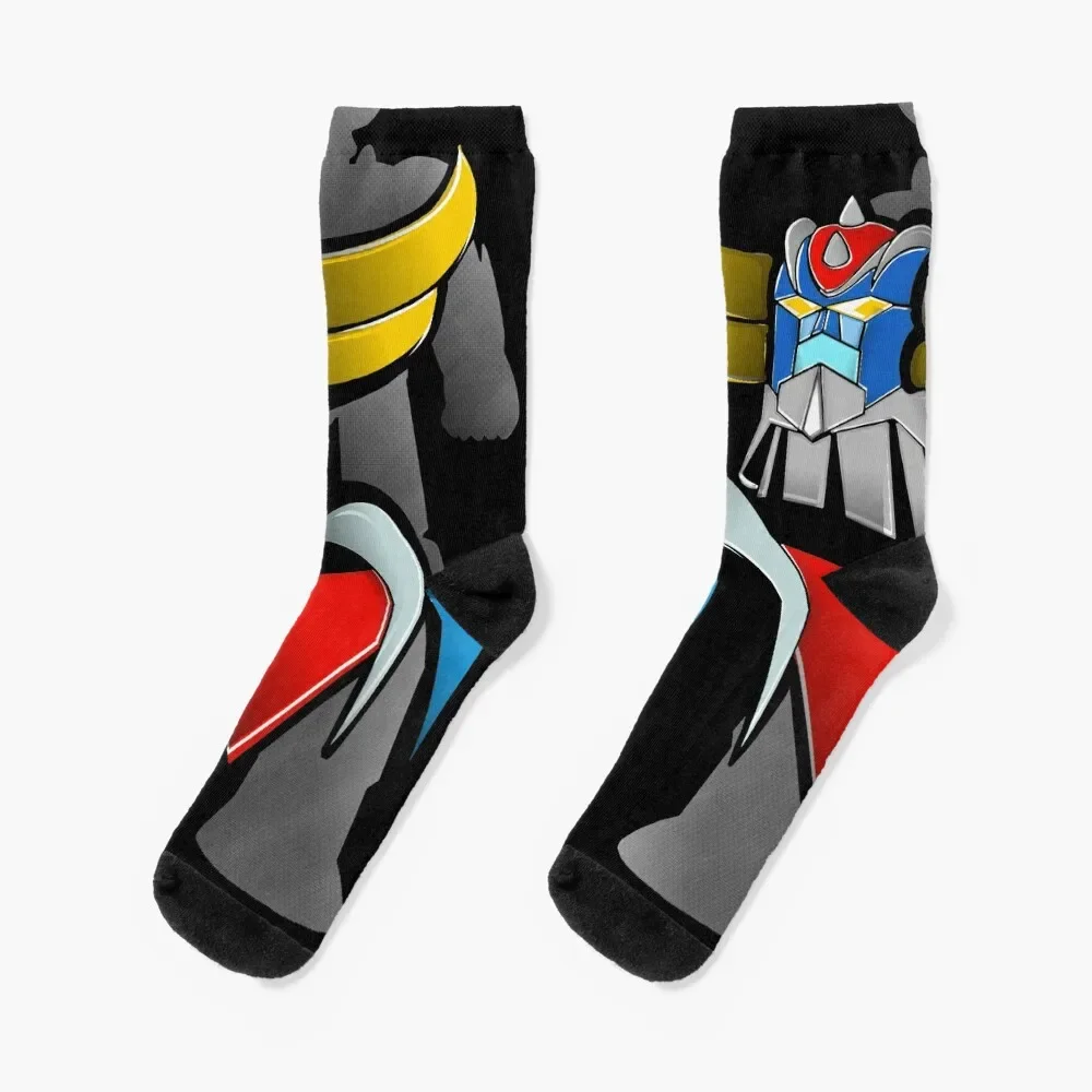 Goldorak, Grendizer, Vintage Goldorak Socks cycling summer with print Men Socks Women's