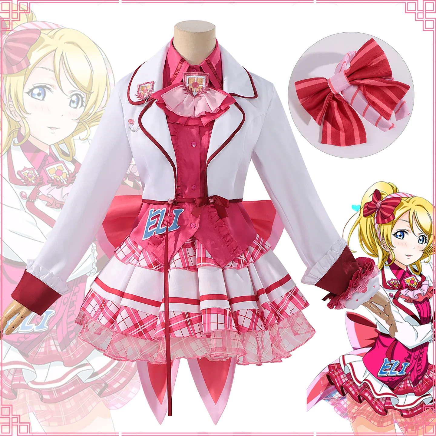 

Люблю жить! Косплей Костюм Аркадная Иллюстрация: Эри Хонока Диа Рико Ханамару Одинаковый Стиль Косплей Наряд Набор