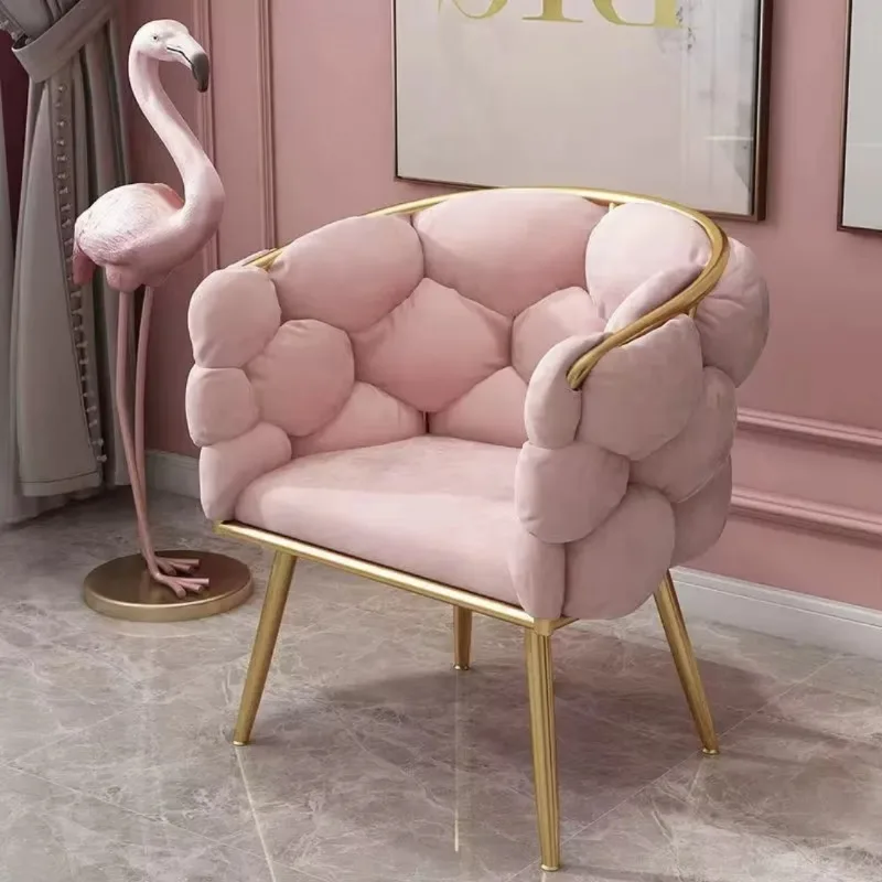 

Modern Arm Sofa Fabric Upholstered Restaurant Chair Tufted Dining Velvet Chairs for Dining Room
