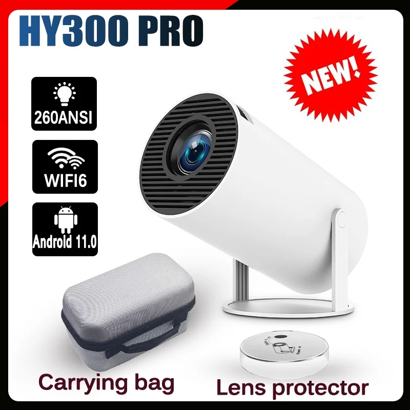 DITONG hy300 pro Projektor 4K Android11 Dual Wifi6 260ANSI BT5.0 1080P 1280*720P HD Heimkino Outdoor tragbare Projetor