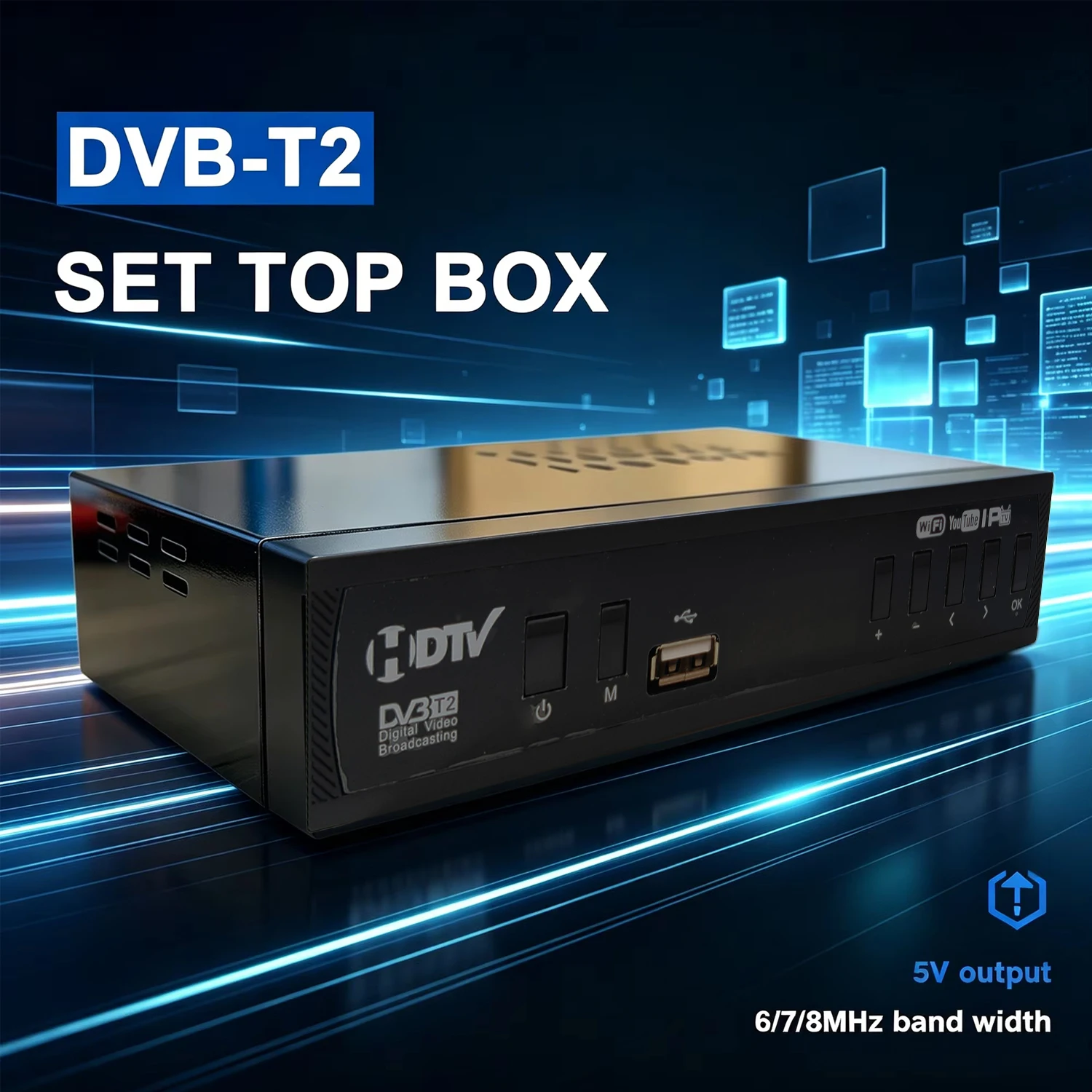 Digital TV Receiver , TV Box , DVB-T2/C Terrestrial Digital TV Set-Top Box , PVR HD Video & Audio
