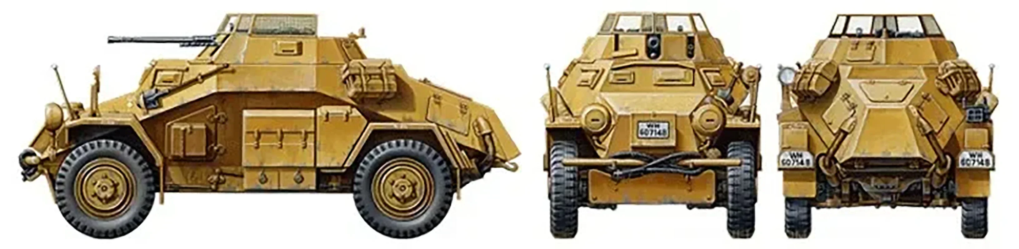 Tamiya 35286 1/35 German Sd.kfz.222 Leichter Panzerspahwagen Afrika-korps Car Assembly Model Kits Static Toys Hobby DIY