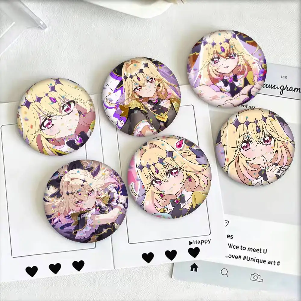 Cure Arcana Shadow Moria Luluka 25 32 44 58 75mm Badges Personalized Round Brooches Pins Accessory Gift