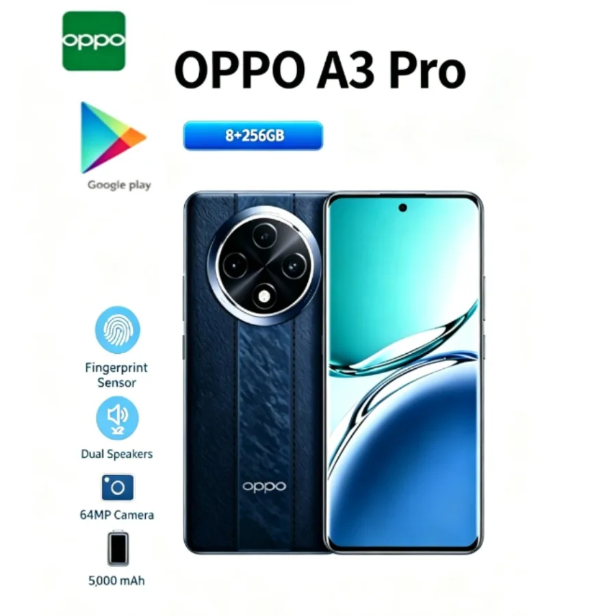 OPPO A3 pro 2026 6.67-inch 120Hz Display 64-Megapixel AI Camera 5000mAh Battery New Smartphone Model A3377