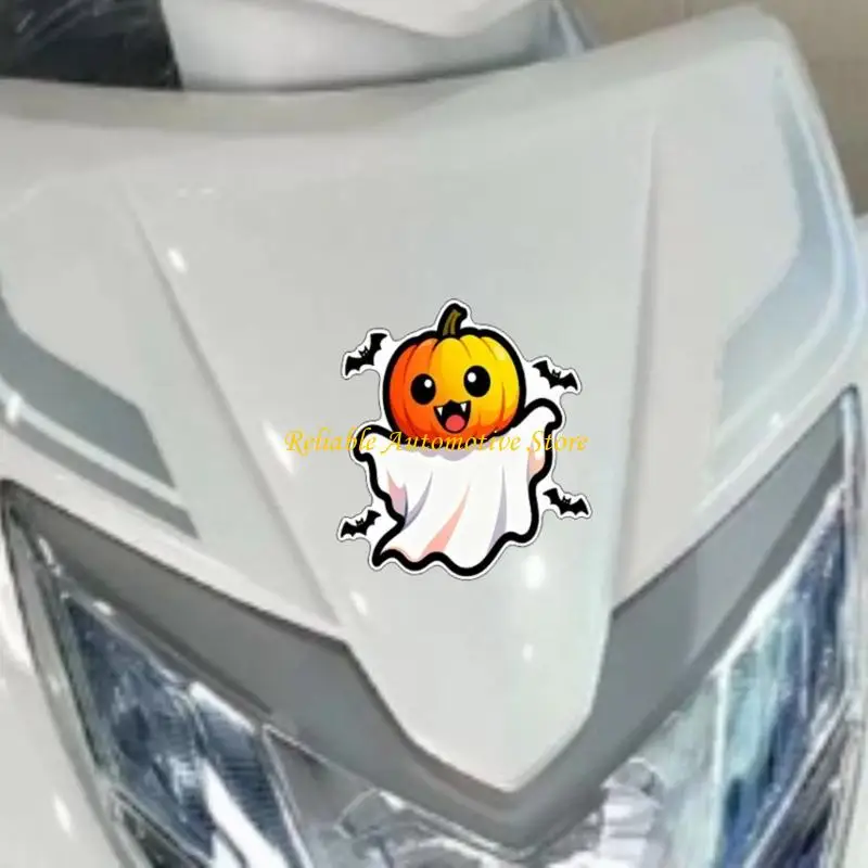 M68B Halloween Pumpkin Car Decals Unique Design Waterproof Stickers For Vehicle Motorcycle Outdoor Decoration