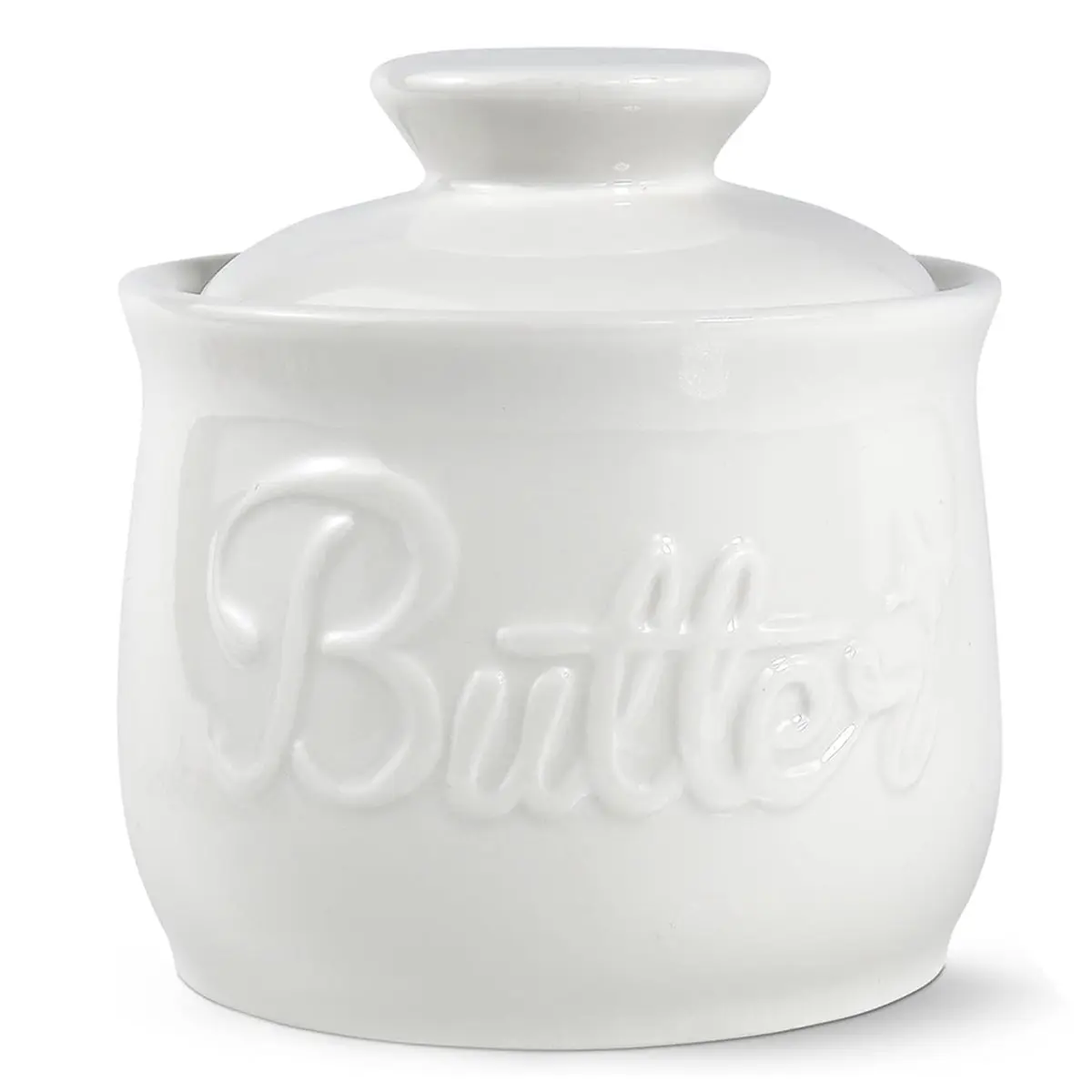 2026 Trend Butter Crock with Improved Lid Porcelain French Butter Dish Keeper Butter Dish Keeper for Spreadable Butter