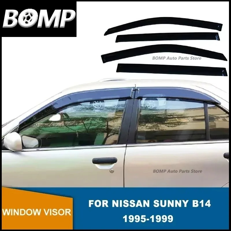 Nuevo protector de ventana para Nissan Sentra Sunny B14 1994 1995 1996 1997 1998, visera para puerta de coche, protector contra el sol, el viento y la lluvia.