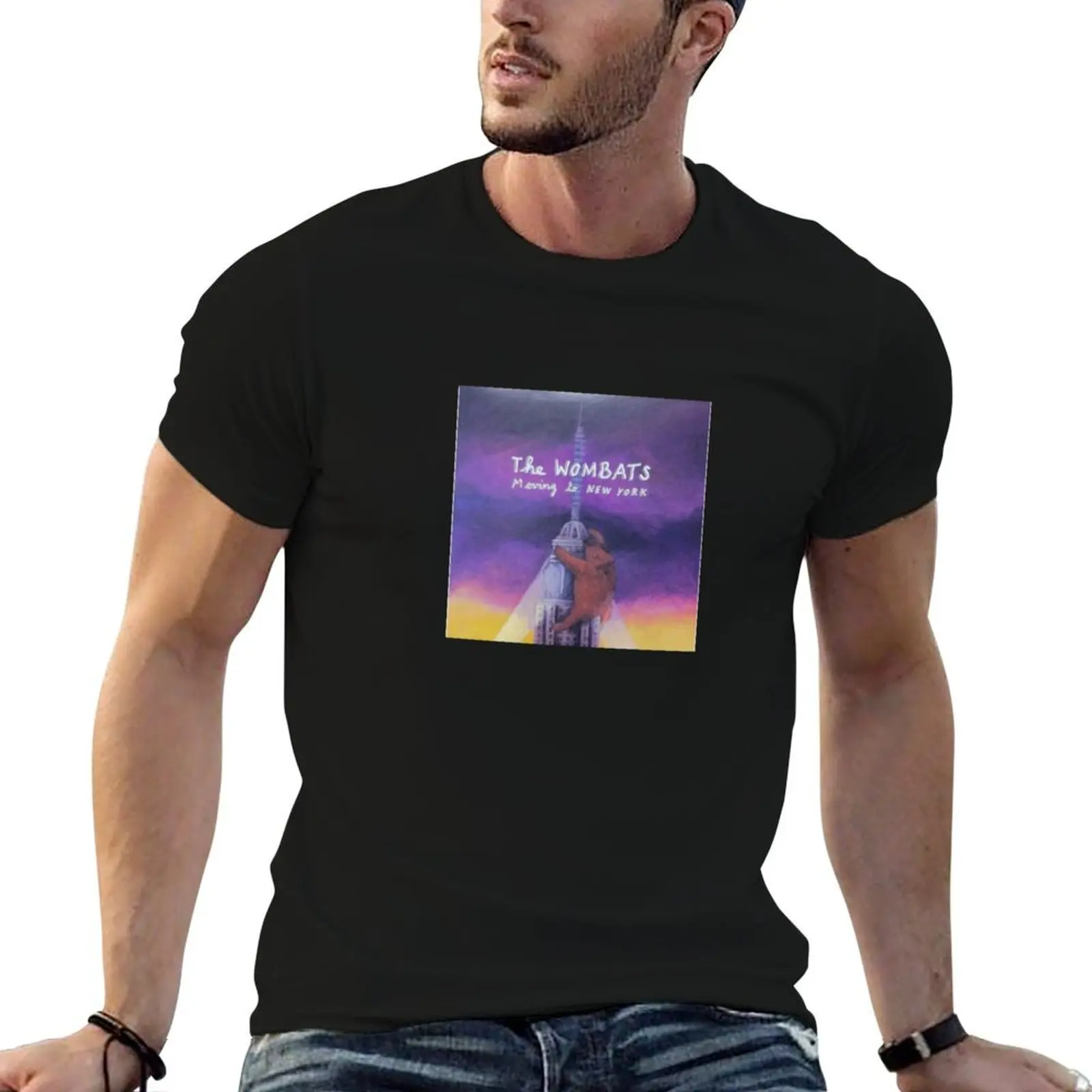 

The Wombats Moving to New York T-Shirt anime tshirt cotton t shirt man T-Shirt