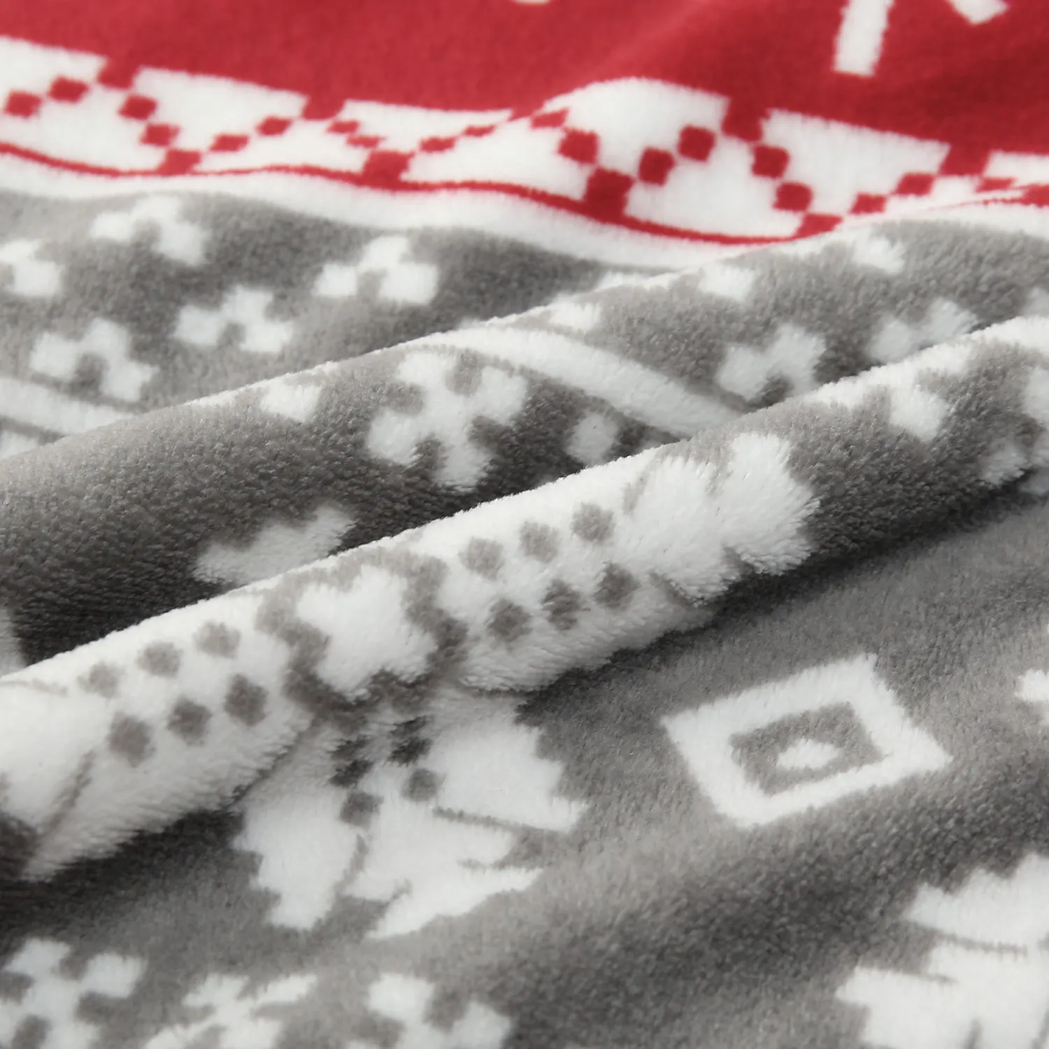 ผ้ากำมะหยี่พิมพ์ลายคริสต์มาสสองด้านขนาด 160x50 ซม. เหมาะสำหรับชุดนอน เสื้อผ้า ตุ๊กตา และงานเย็บผ้า DIY