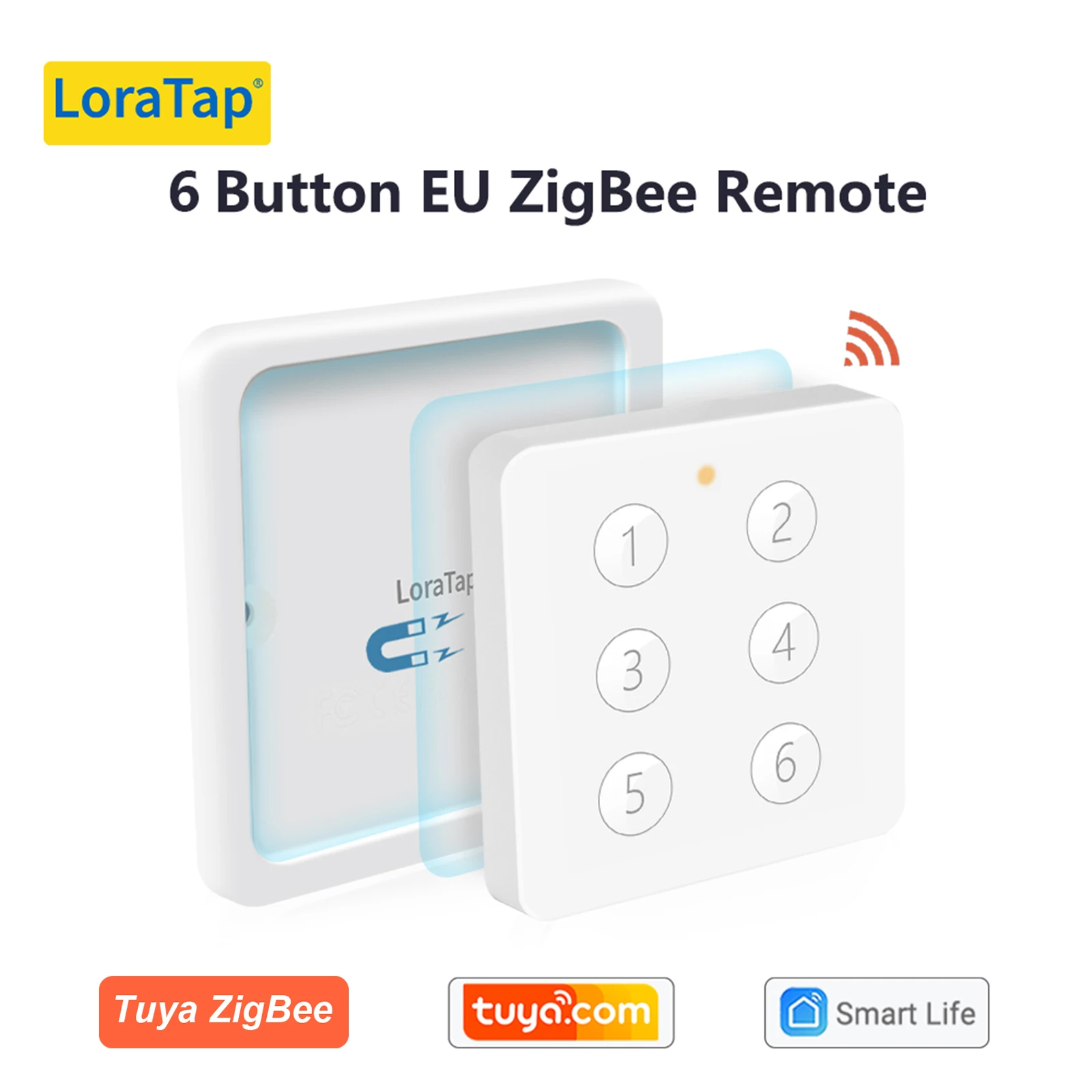 LoraTap ZigBee 3.0 Draadloze 13-types drukknop EU US Afstandsbediening Tuya Scène Automatisering Schakelaar Smart Life App