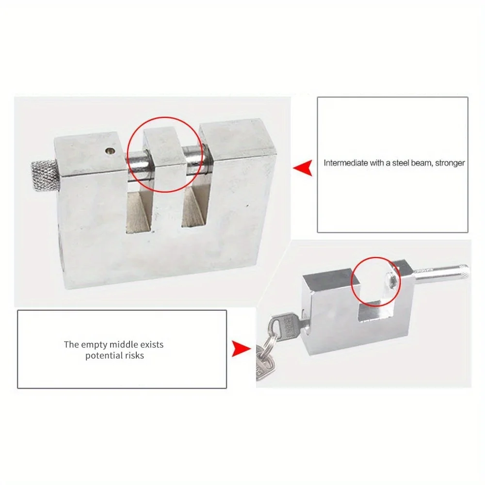 Adjustable Brake Pedal Lock with 2 Keys - Heavy Duty Stainless Steel 8-Hole Anti-Theft for Vehicles, Universal Security System image 6