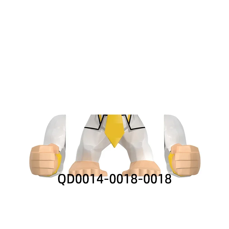 The Gorilla Action Figures Equipment Pants Hair Parts Model Blocks MOC Bricks Set Gifts Toys QD0014-QD0018