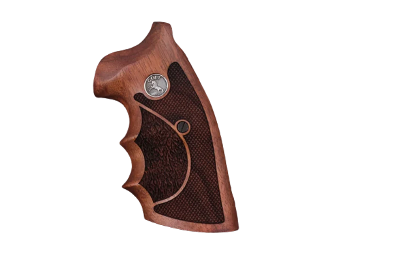 KSD Brand Colt Python (Pre 2020) Compatible Walnut Grips Double-Checkering