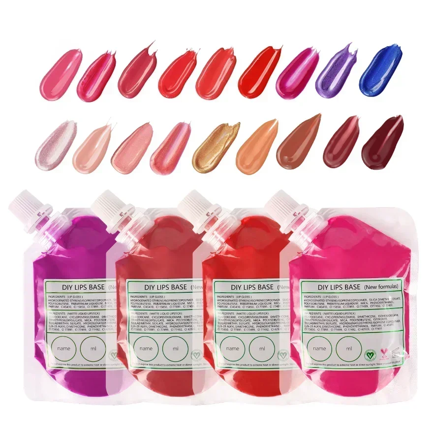 50 ml 100 ml 200 ml 300 ml 420 ml Lipgloss Basis Zak Veganistische Matte Gloss Diy Lipgloss Basis make-up Custom