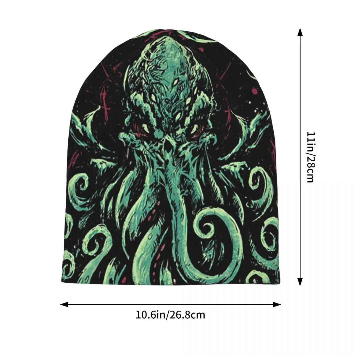 Cthulhu Mythos Lovecraft Horror Men Women Adult Beanies Caps Knitted Bonnet Hat Warm Hip Hop Autumn Winter Outdoor Skullies Hats