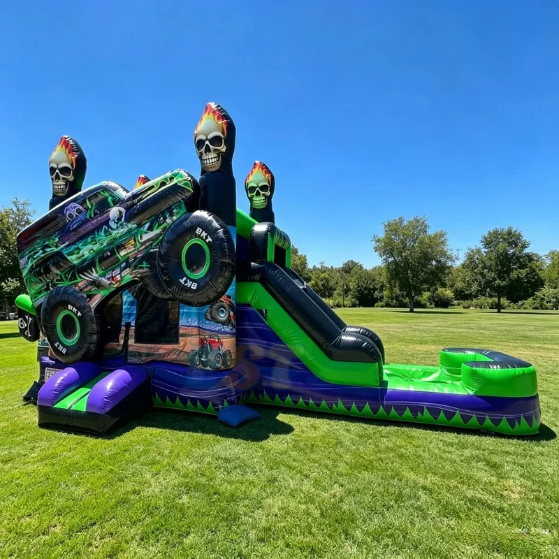 Commercial Party Rental PVC Cartoon Bounce Jumping House Castle Inflatable Bouncy Castle With Slide Outdoor or Indoor