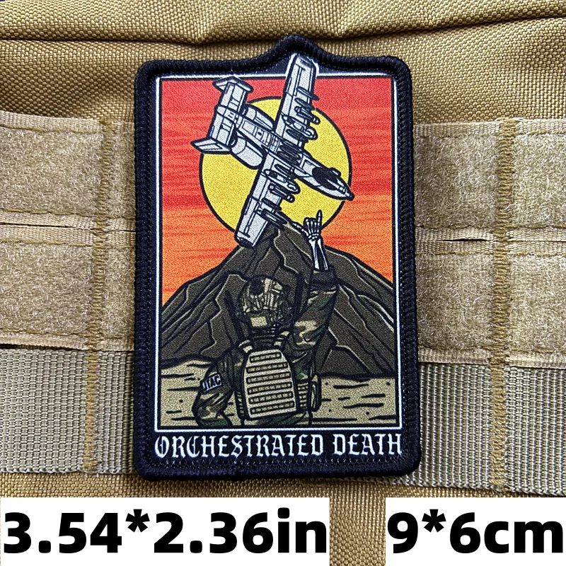 Parche táctico de moral orquesta muerte con velcro – Brazalete militar
