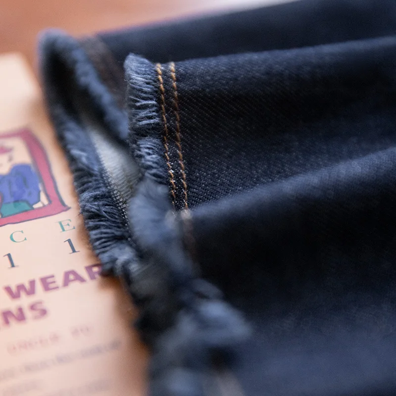 

Мужские повседневные джинсы Maden из лиоцелла, крутые удобные джинсы, потертые джинсовые брюки свободного покроя с эластичной резинкой на талии, винтажные брюки, весна и осень