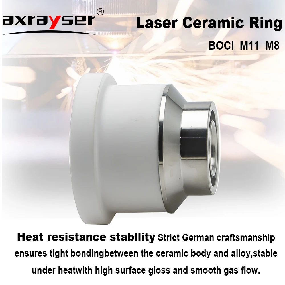 BOCHU Original Laser Ceramic Ring M11 M8 H21 H34 H28 for BOCI BLT421 BLT421T BLT461 Fiber Laser Cutting Machine Head