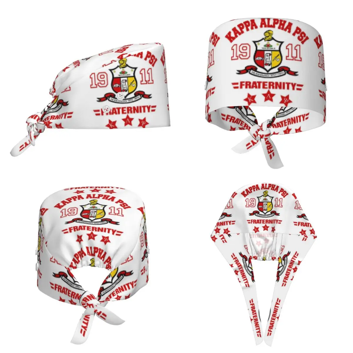 Kappa KAP Alpha Psi Scrub Hat Doctor Working Surgical Cap Men Women Adjustable Nursing Caps for Dentist