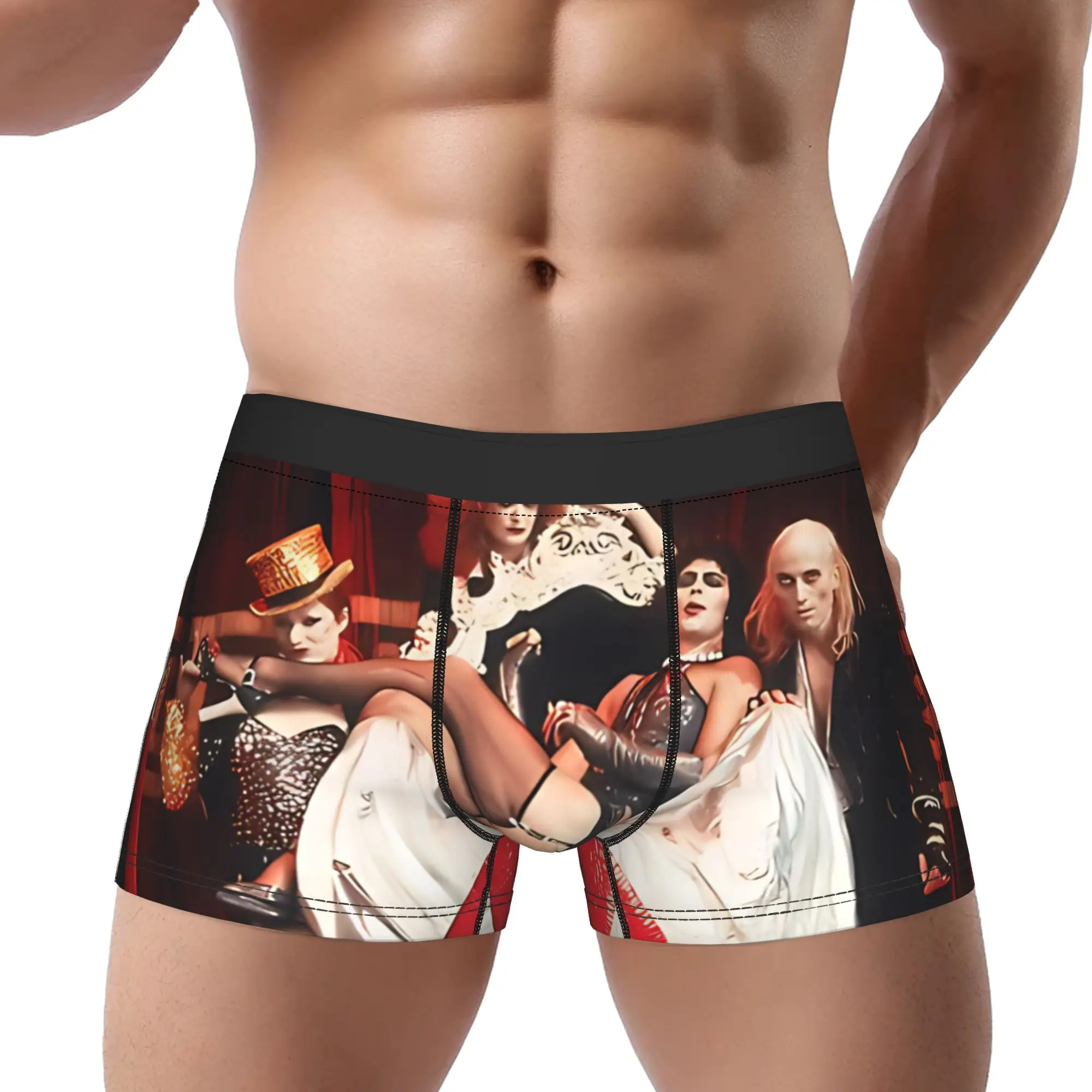Thrills and Chills  The Rocky Horror Picture Show Underpants Breathbale Panties Men's Underwear Print Shorts Boxer Briefs