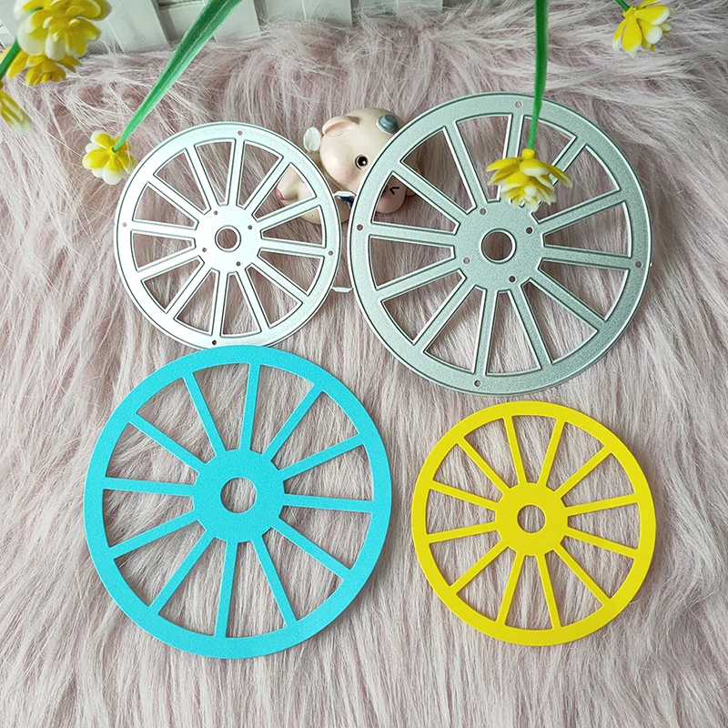 Nowe koło samochodowe matryca do cięcia metalu scrapbooking dekoracyjna tłoczona dekoracja albumu fotograficznego tworzenie kartek DIY rękodzieła