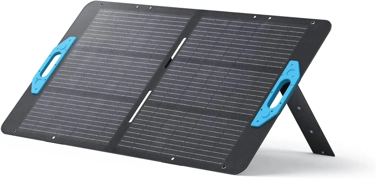 

100 Solar Panel with Adjustable Kickstand, 100W Foldable Portable Solar Charger, IP67 Waterproof, for Camping,RVs, and Blackouts