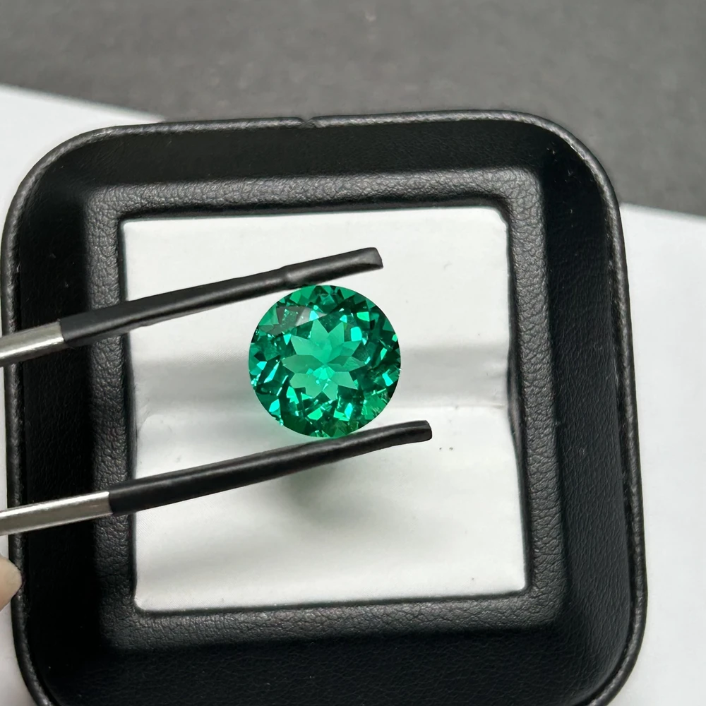 

Meisidian 4mm-12mm Round Brilliant Cut Green Colombian Emerald Hydrothermal Lab Grown Gemstone