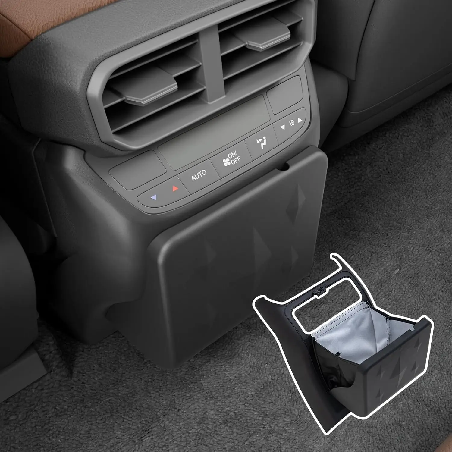 

Foldable Car Trash Can Expandable Garbage Bin for Honda Pilot Models, Easy Installation and Odor Control