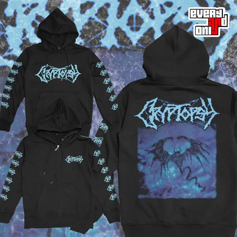 Cryptopsy Dead Band Whisper Supremacy Printed Peripheral Casual Coat Hoodie Cotton Fashion Hoodie 2024